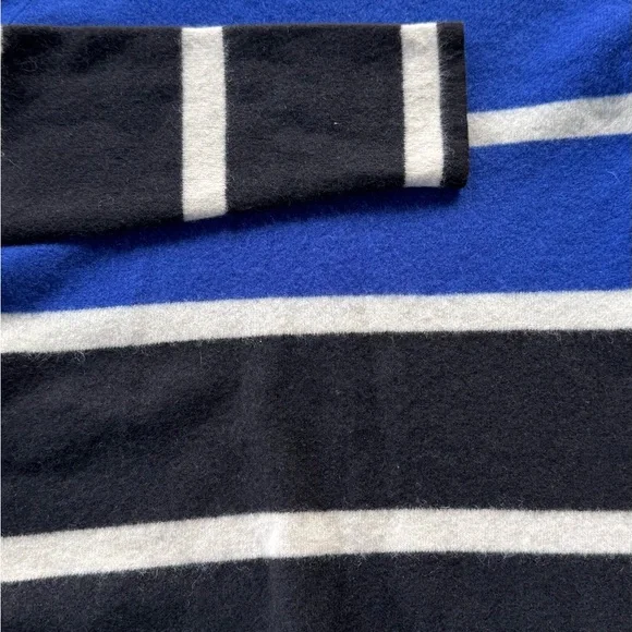 Quotation 100% Cashmere Striped Sweater  Luxe Sz M Minimalist Soft Classic Style - Picture 4 of 5